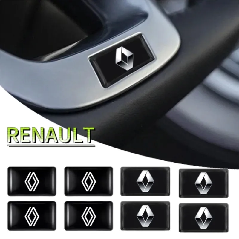 Adesivos de Emblema 3D em Epóxi para Carro, Acessórios Decorativos para Renault Fluence, Captur, Megane, Clio, Kadjar, Talisman, Arka (10/20 Peças)