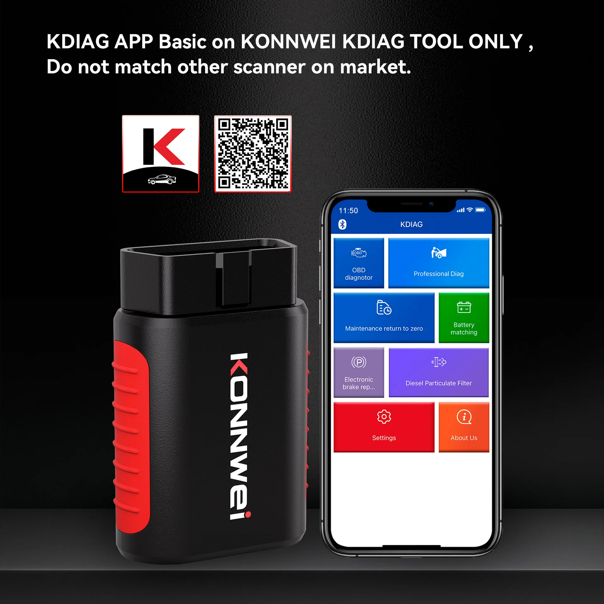KONNWEI KDIAG OBD2 EOBD Full-function Automotive System Diagnostic Instrument car universal car obdii scanner for all cars