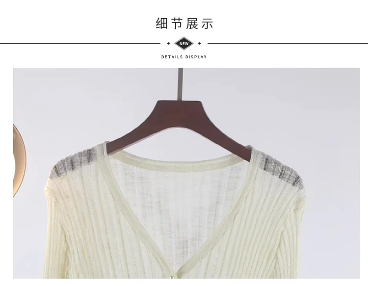 New M L Solid Sweater Women Knit Top Fashion Female Cardigan Thin Summer Spring Long Sleeve Adult Jacket Clothe Ladies Candy