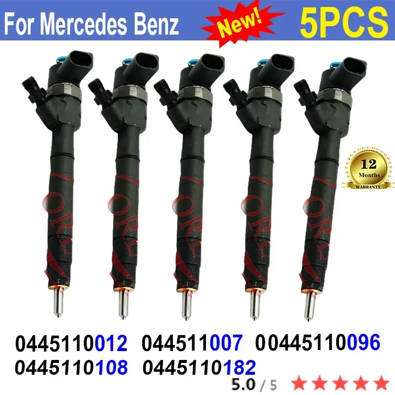 

5PCS NEW 0445110012 0445110182 0445110070 0445110096 0445110108 For BOSCH Mercedes Benz Diesel High Quality Injector