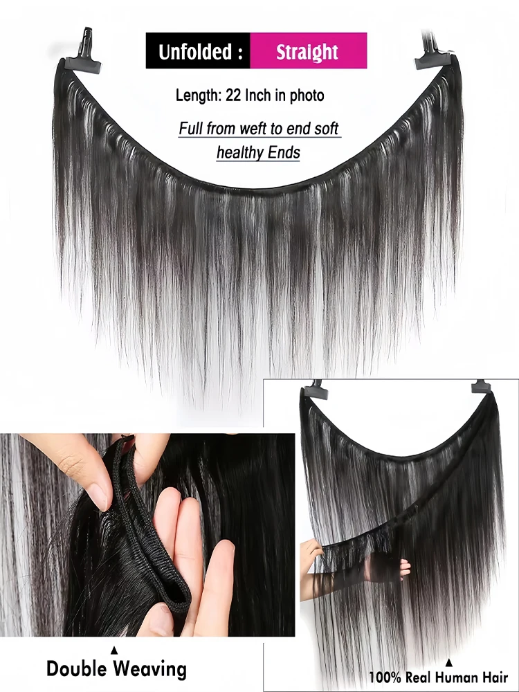 30 36 40 Inch 100% Straight Human Hair Bundles Brazilian Weave Bone Straight Raw Hair Extensions Natural Black Deals Unprocess