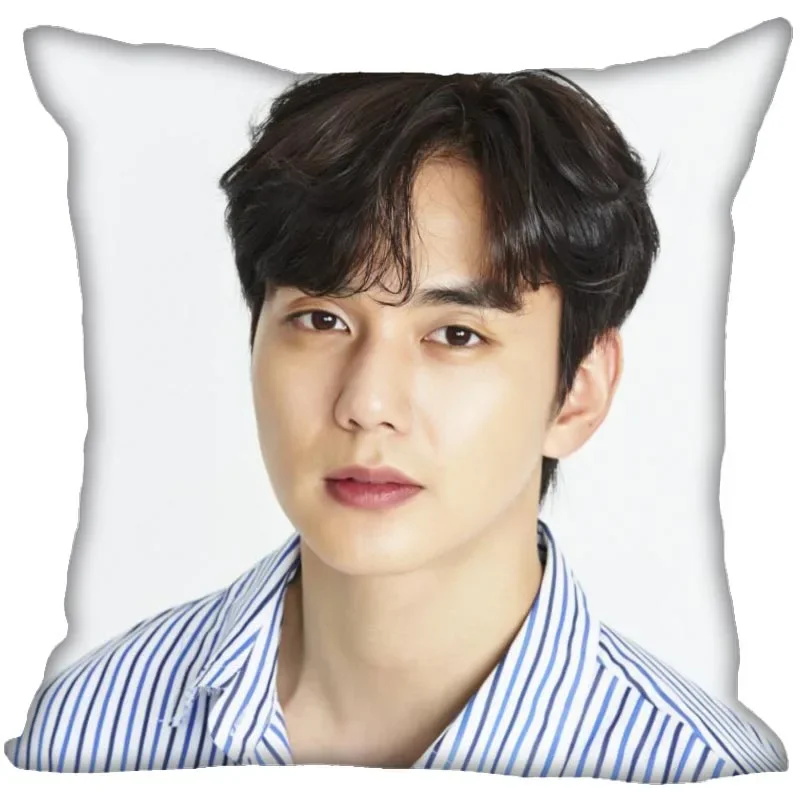 New Arrival Yoo Seung Ho KPOP Pillow Cover Bedroom Home Decorative Pillowcase Square Zipper Pillow Cases Satin Soft No Fade