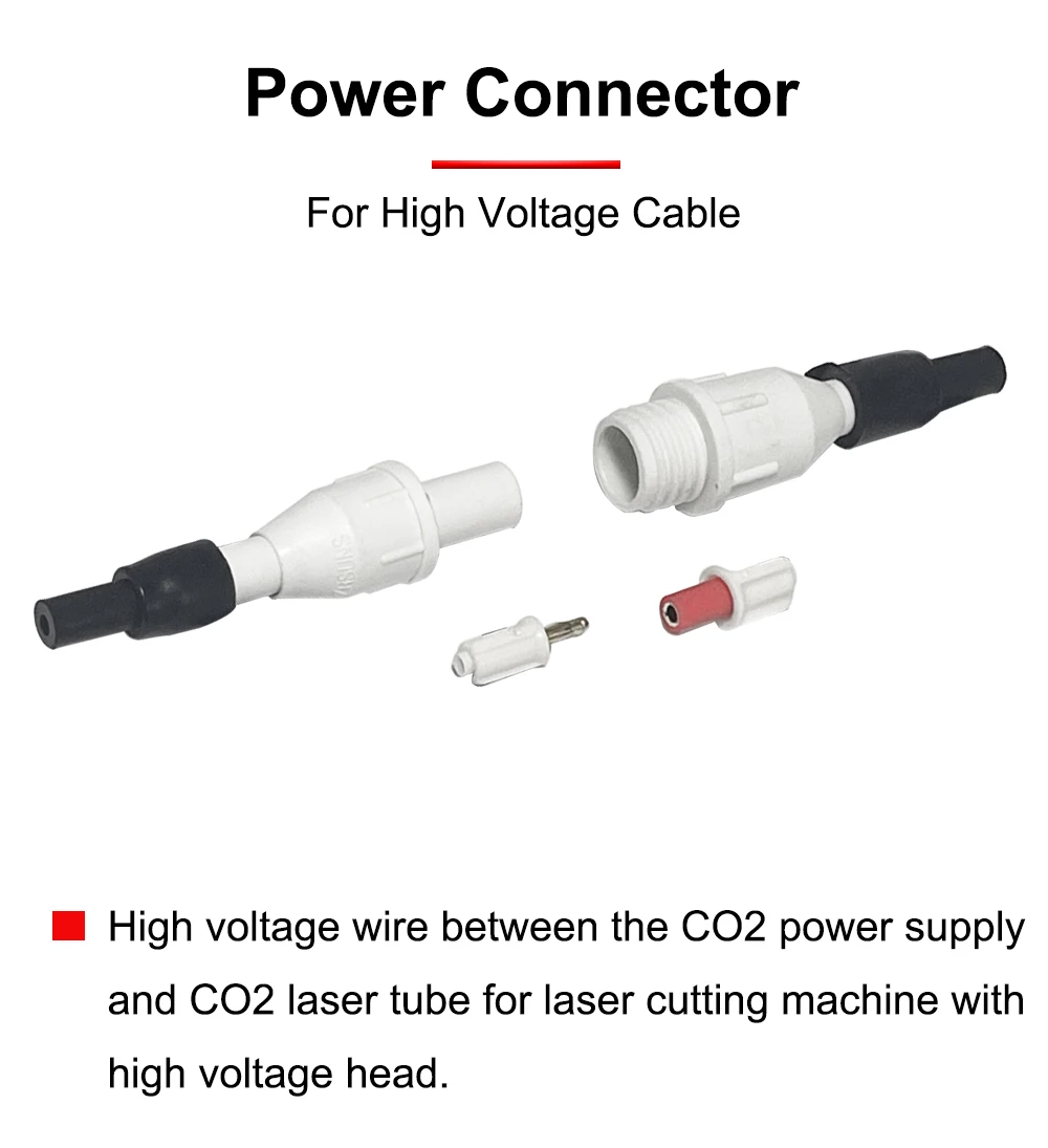 HUNST Elektrischer Adapter Laser Power Connector für CO2 Laser Tube Hochspannungskabel – Detail 1