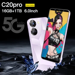 2024 Original Mobile Phone C20pro 6.0inch small Smartphone 5G Dimensity9000 24+48MP Global Version Cellphone Unlocked Android