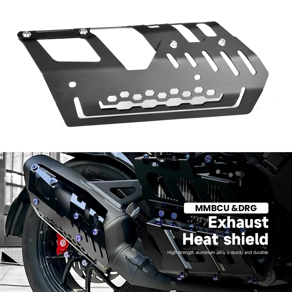 

Для SYM Sanyang Husky Adv 150 Mmbcu158 MMBCU150 DRG 158, алюминиевая защита выхлопной трубы мотоцикла, теплозащитный экран