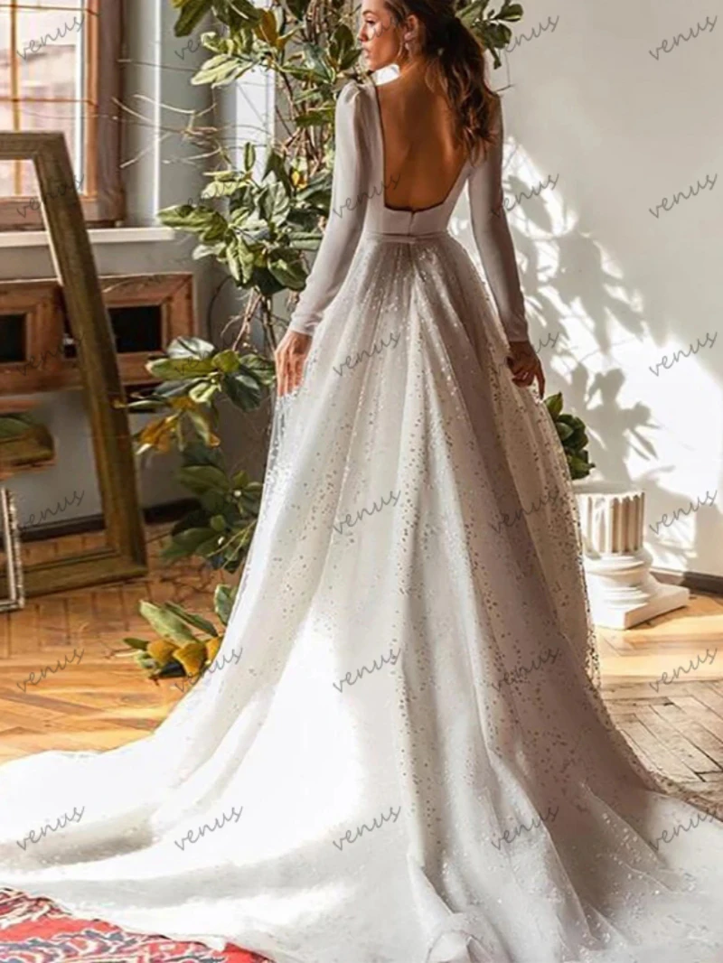 Pastrol-Vestidos De Novia Vintage, prenda De satén hasta el suelo, con encaje escalonado, elegante y Simple