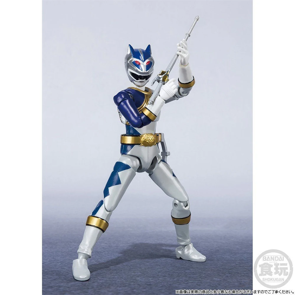 In Stock Original Bandai Shodo Super Power Rangers Wild Force Hyakujuu Sentai Gaoranger Full Pack Collection Good Giffts Figures