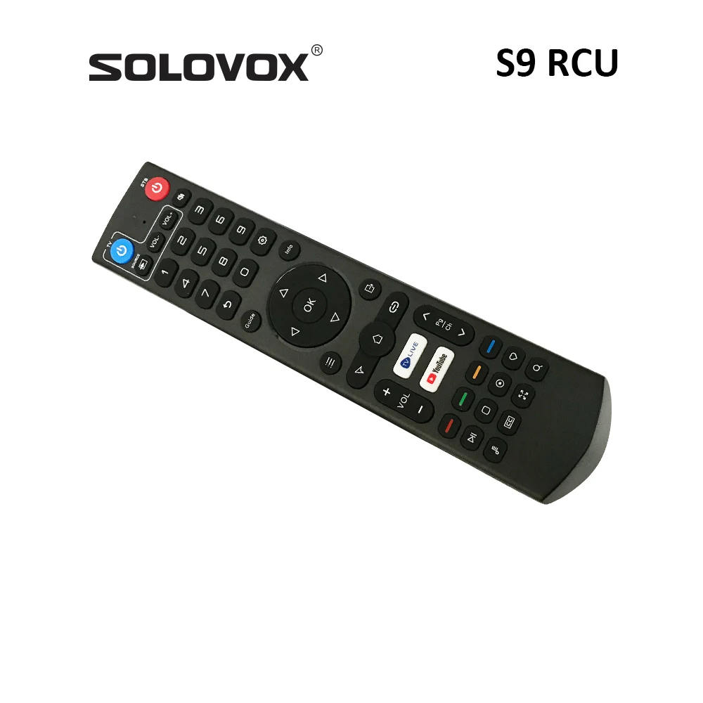 جهاز التحكم عن بعد SOLOVOX S9 ينطبق على TV Plus Pro ACEROID ACECONN SWORD وغيرها من نماذج TVONAIR TVPlus