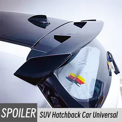 SUV Hatchback Car Universal Black Carbon Spoiler Wings Exterior Tuning Accessorie Parts For BYD Geely Changan Chery  GreatWall