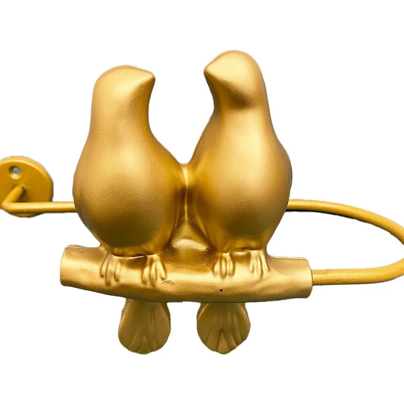 2Pcs/Set  Retro Birdie Resin Curtain Drapery Holdback Vintage Bird Wall Hook for Curtain Tie Buckles Decor Simple Wall Hooks