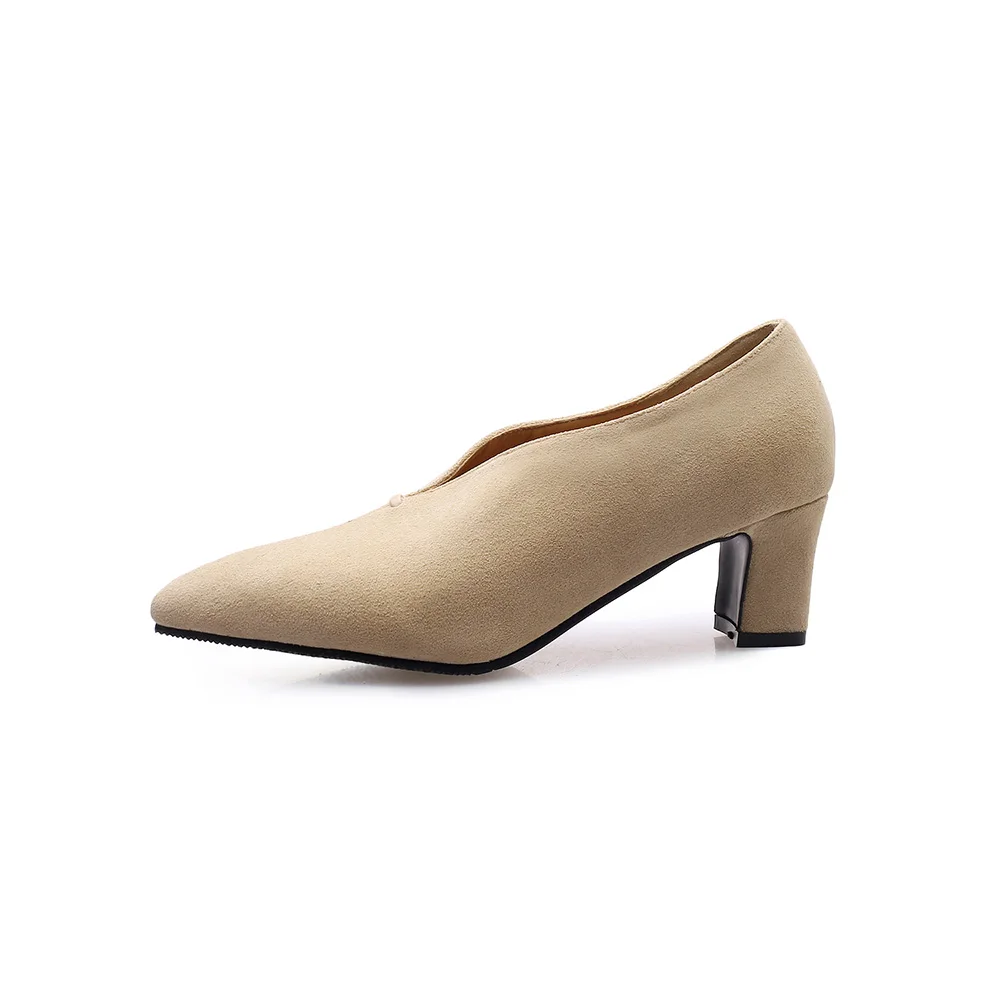 العلامة التجارية الجديدة ربيع أسود رمادي المرأة مضخات رسمية عالية الكعب عارية سيدة أحذية المدارس زائد حجم كبير صغير 12 28 43 48