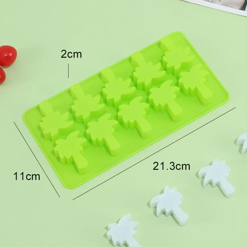 Summer Theme Coconut Palm Tree Silicone Fondant Mold Silicone Cake Mould Chocolate Candy Cake Decorating Tool