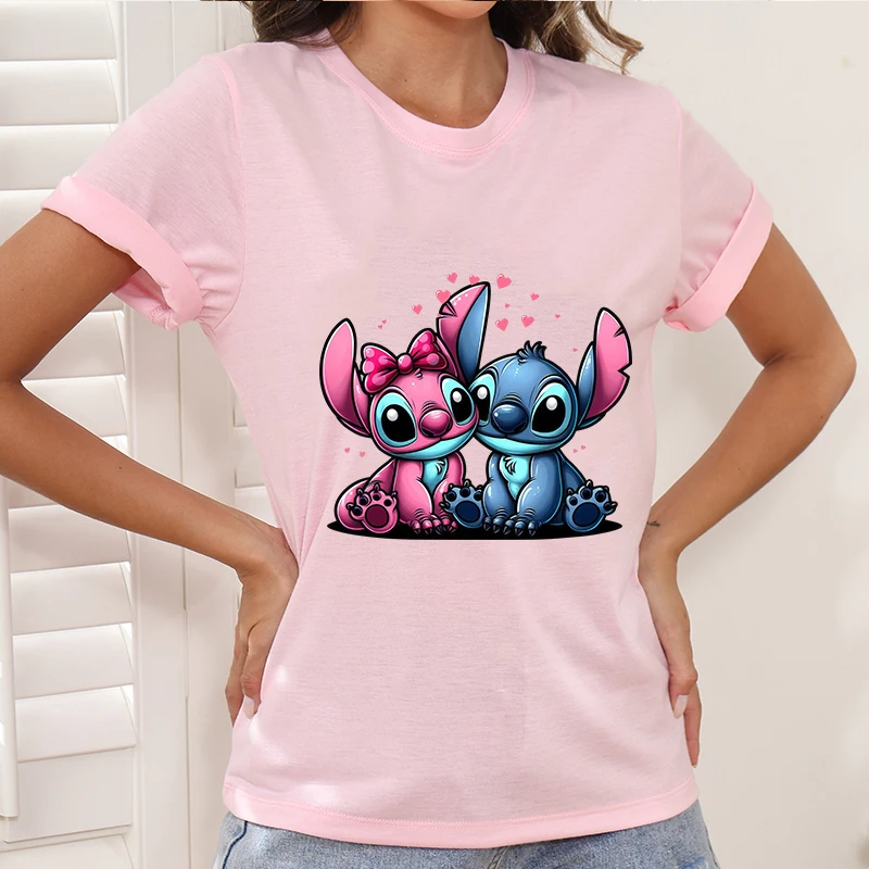 

Cartoon Female Fairy Tale Disney Clothes Printed Woman Clothing Tees Summer New Short Sleeve Tops T Shirt Y2k Custom Plus Size