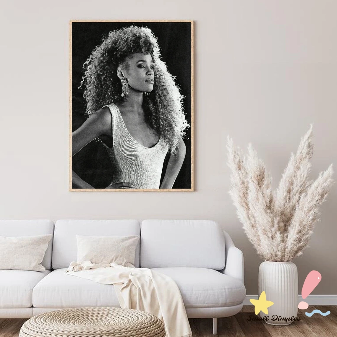 Whitney Houston Music Star Poster Canvas Art Print Home Decoration Wall Painting ( No Frame )