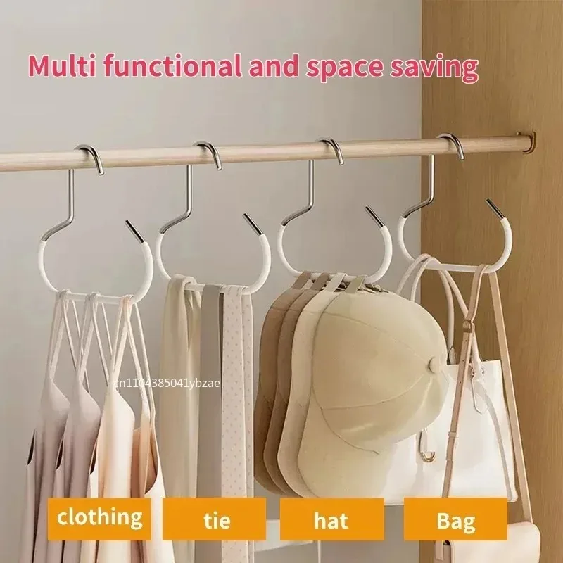 Okrągły wieszak na kapelusze na 8 czapek, organizer na czapki bejsbolowe, szaliki, ręczniki, krawaty, oszczędzający miejsce do szafy w sypialni