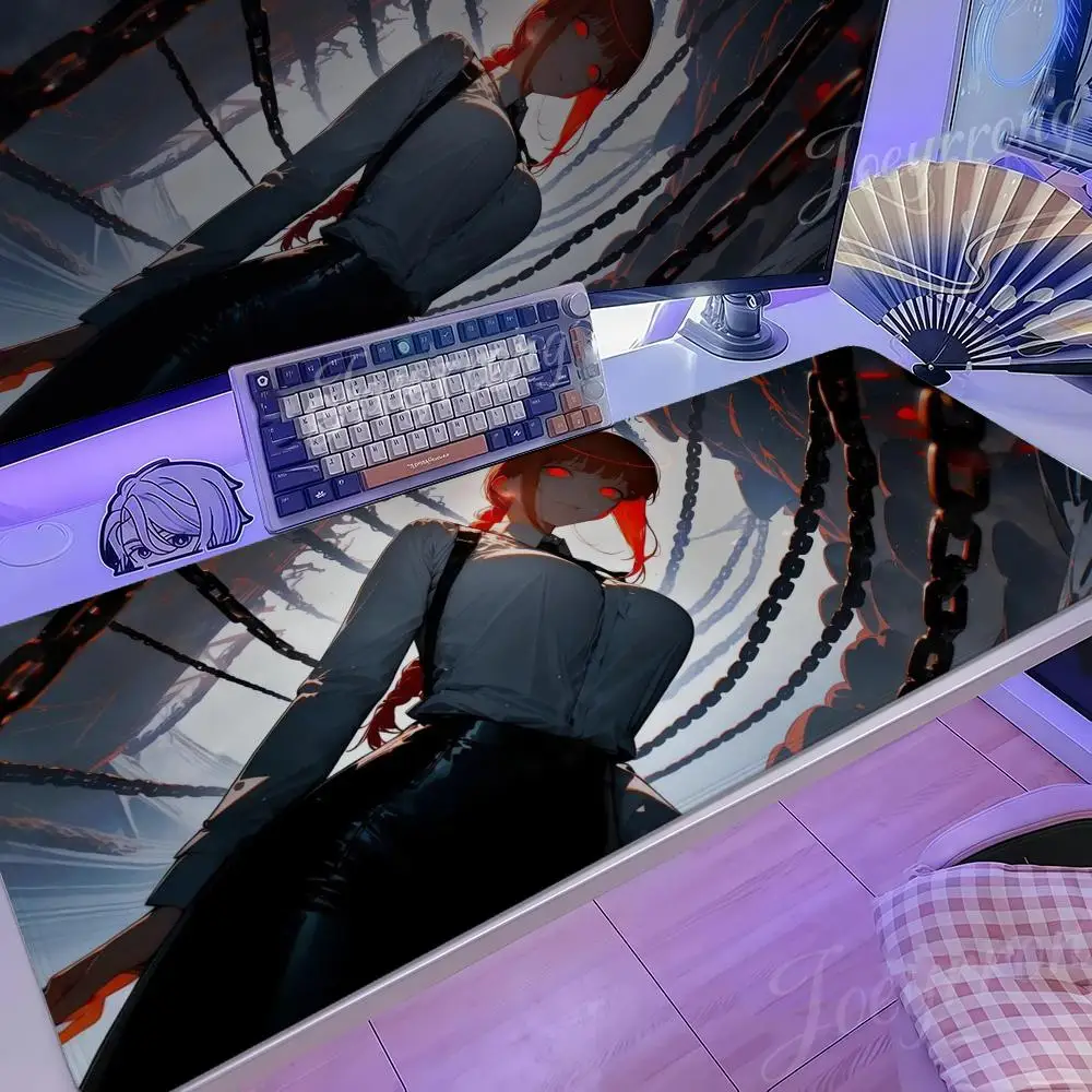 

Dark Makima Mouse Pad Hot Anime 1000x500 Taro Sakamoto Days XXL Large Gaming Non-slip Office Keyboard Mats Desk Mat