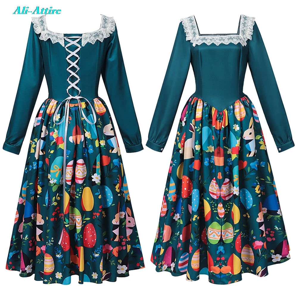robes-imprimees-pour-cosplay-de-paques-vetements-pour-femmes-adultes-deguisement-vintage-pour-fete-jeu-de-role-costume-d'halloween-pour-femmes-tenues-de-carnaval-costumes