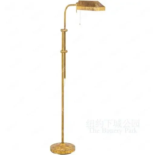 

Lower Town Park New York imported Griffith classical gold clean lines decorative floor lamp living room