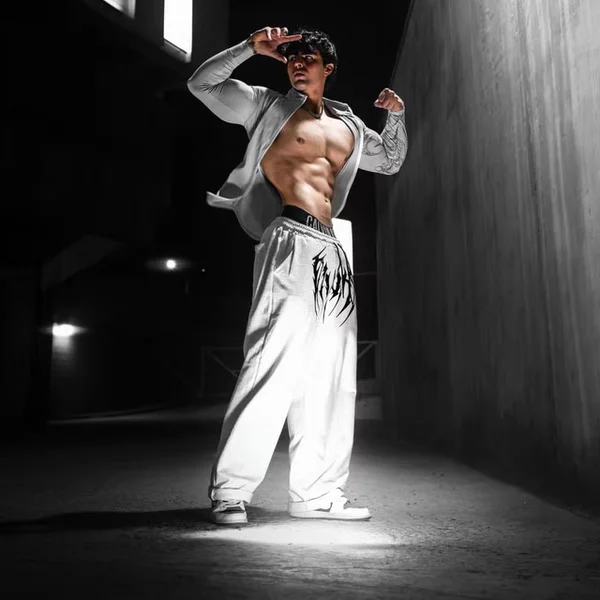 

Дышащие хлопковые спортивные штаны American Sle Fitn, дышащие брюки для бега, широкие брюки, молодежные энергетические брюки