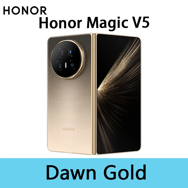 HONOR Magic V5 EU-versie, originele 5G-smartphone, dual-HDR OLED-scherm, Snapdragon 8 Elite, 5820 mAh, 7,95 inch, 66W SuperCharge.