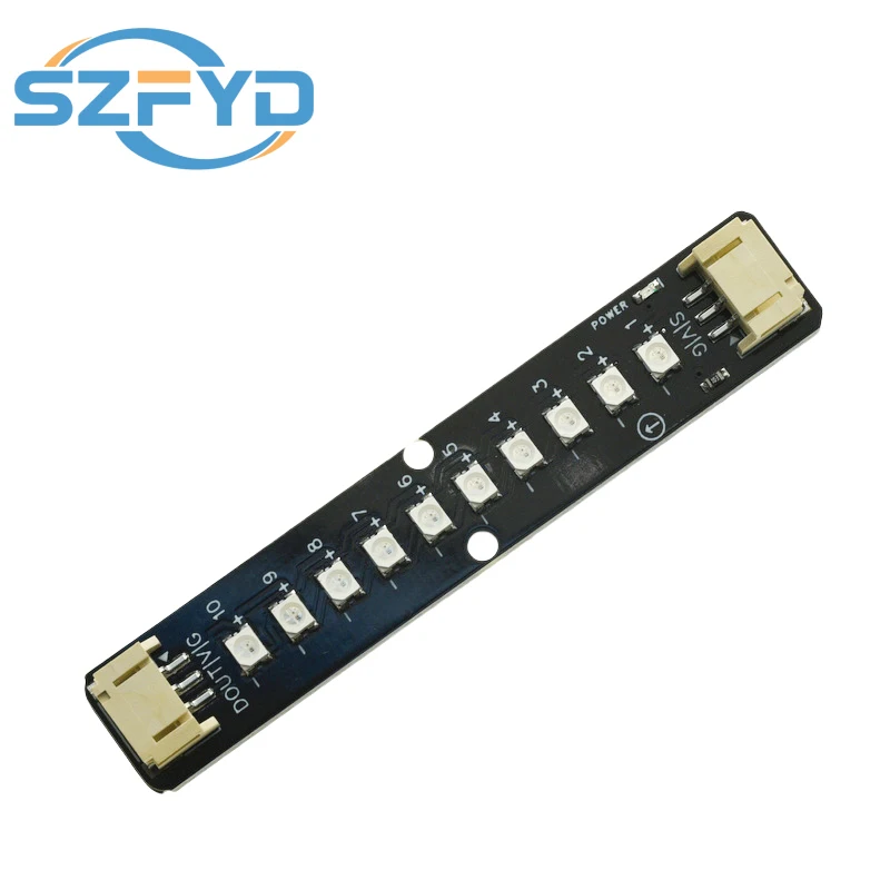 1PCS 10 Bit RGB LED Strip Light WS2812B Programmable 5V Color Changing Colorful Strip Light For Arduino Kit ESP32