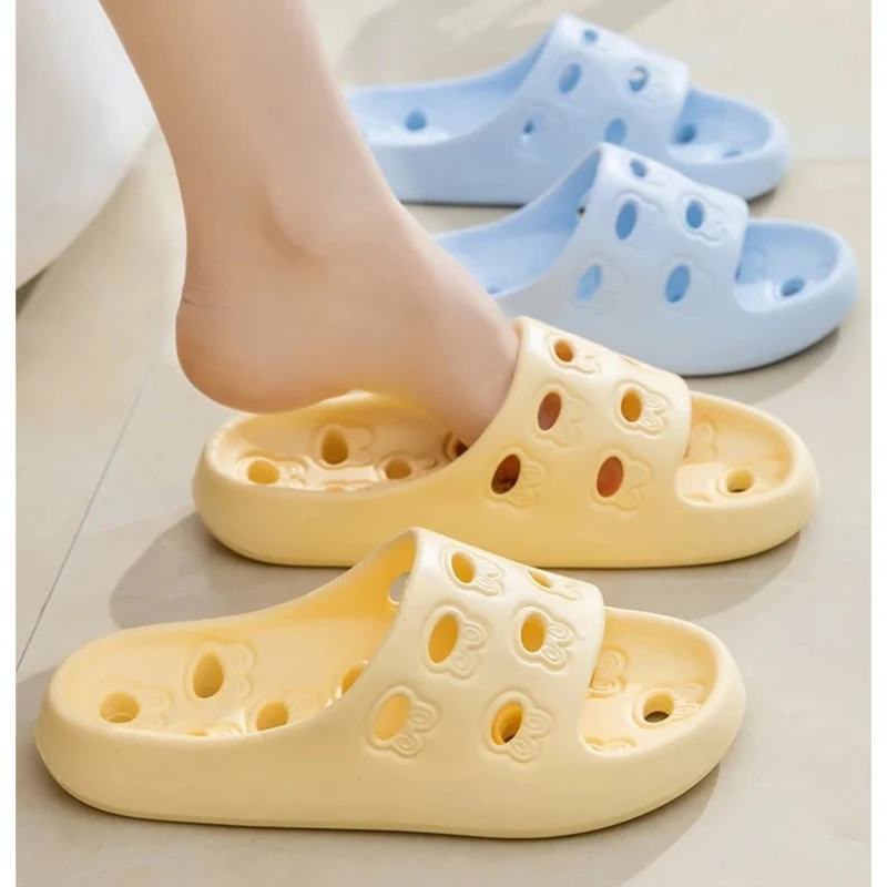 

Men Animal pattern Leaky Slippers Bathroom Bathing Confortable Women Home Indoor Non-slip EVA Sandals Couple Outdoor Shoes