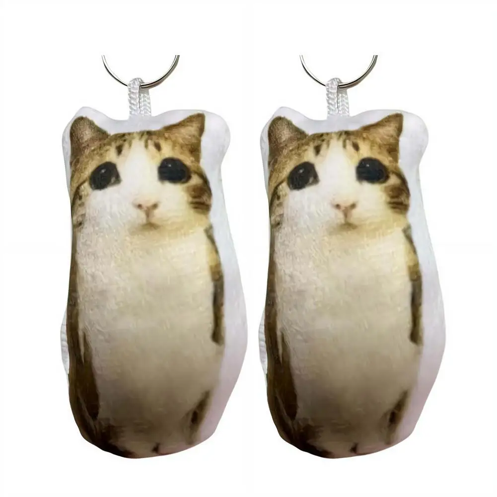 Kreativer Meowl OMG Süßer Katzen-Plüsch-Schlüsselanhänger mit Sound, Quetschspielzeug, lustiger Taschenanhänger, Geschenk, niedliches Fidget-Spielzeug – Detail 5