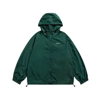 Men's Summer New Fashion Brand Retro Simple Loose Versatile Casual Hooded Jacket Brand Copy Clothes Sweaters Shoes Anorak Set Up