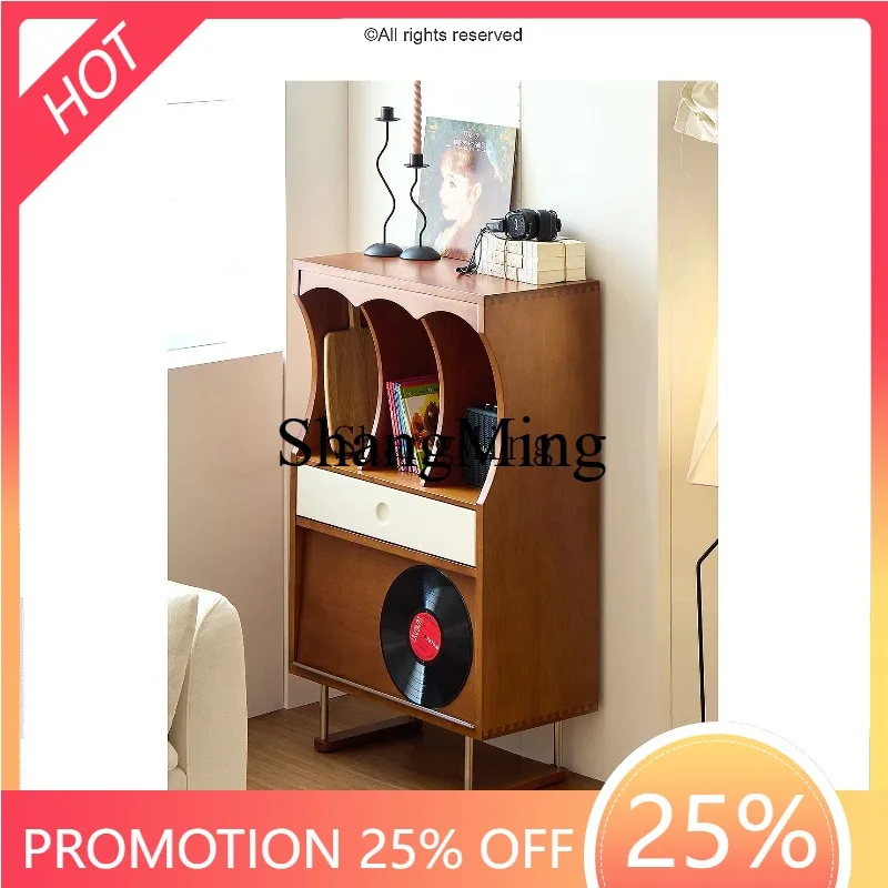 

CL wood full solid wood sofa living room bookshelf display bedroom storage cabinet