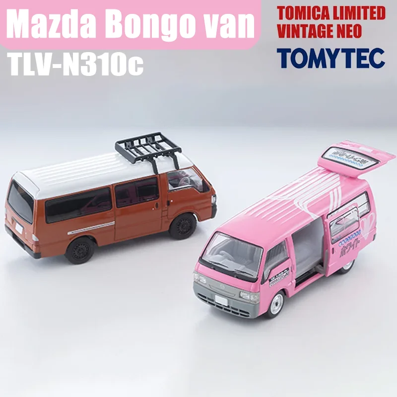 TAKARA TOMY TOMYTEC TLV-N310c Mazda Bongo Van Metalowy Model Auta z Odlewu Ciśnieniowego, Kolekcja, Prezent