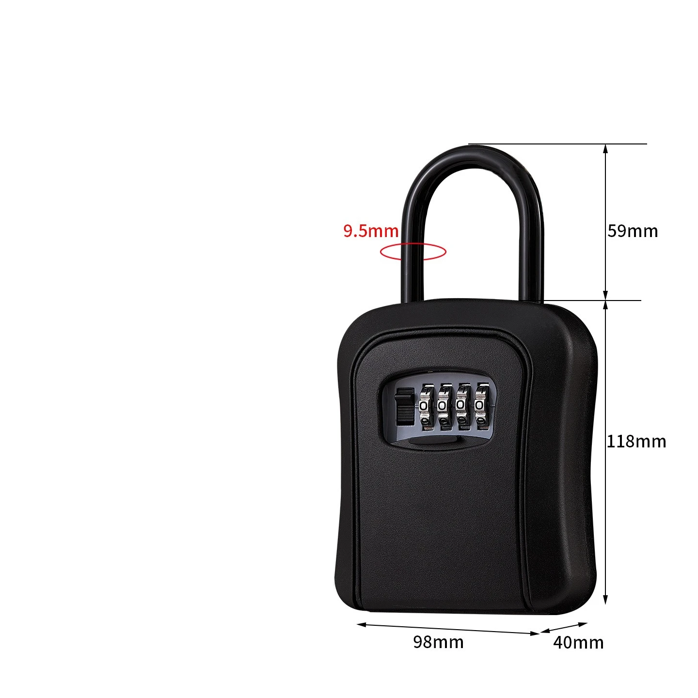 Outdoor password key box, key box, key padlock, decoration site, homestay gate hanging box, new product 2pcs