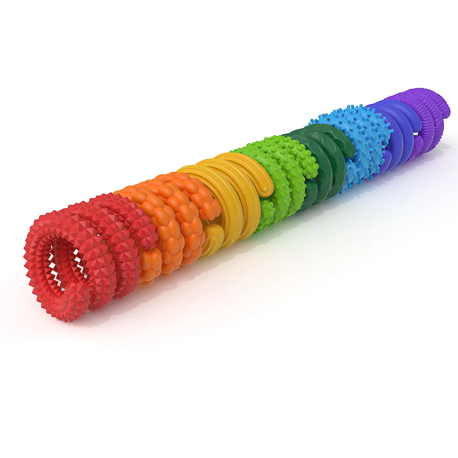 Jouets Fidget texturés en Silicone Flexible, 8 pièces, pour enfants et adultes, soulagement de l'anxiété, jouet sensoriel, motricité Fine, cadeaux de noël