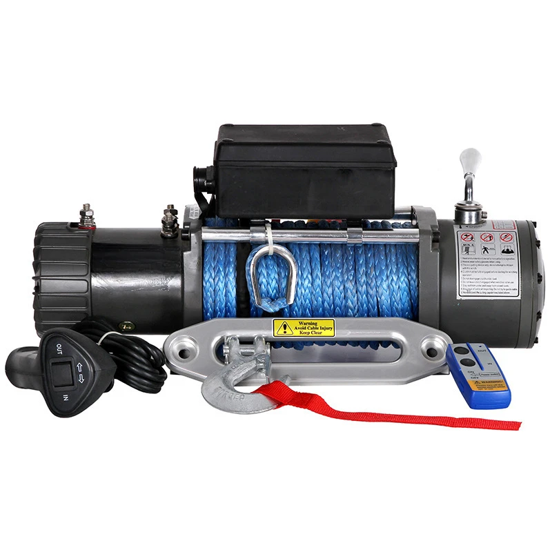 Safety traction winch, aid artifact 9000 lb electric winch, universal car series
