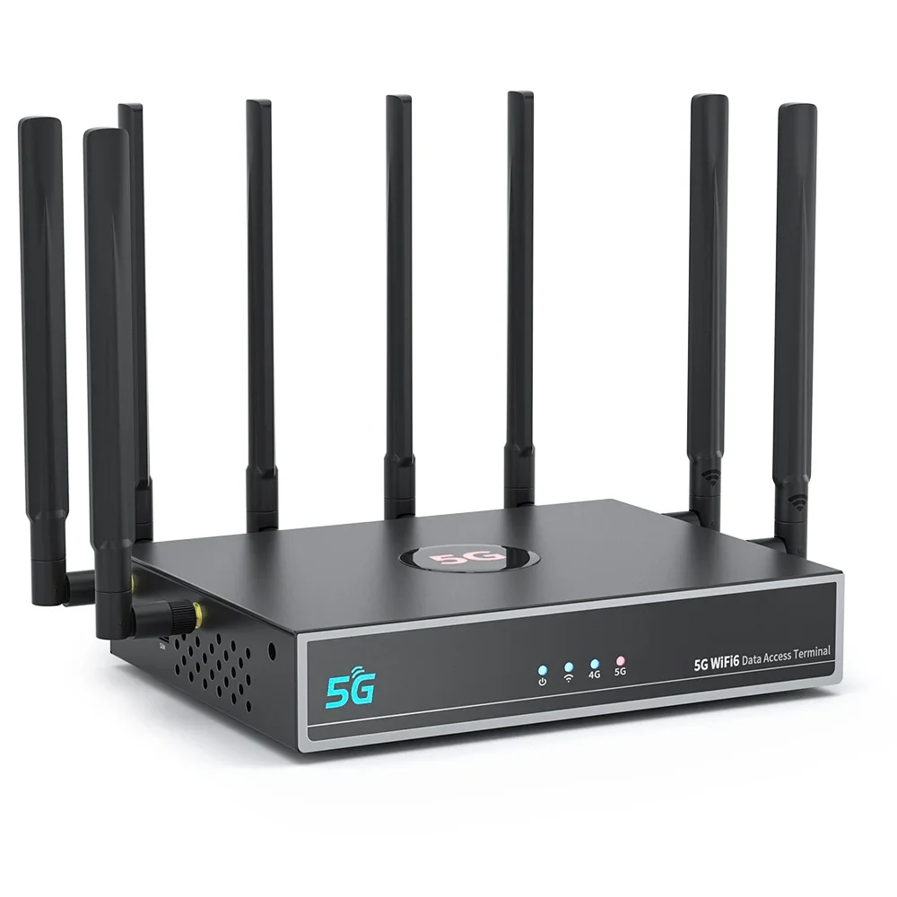 High quality gigabit dual band wifi6 router 5g 12V DC power 3000Mbps 5g lte router with SIM slot