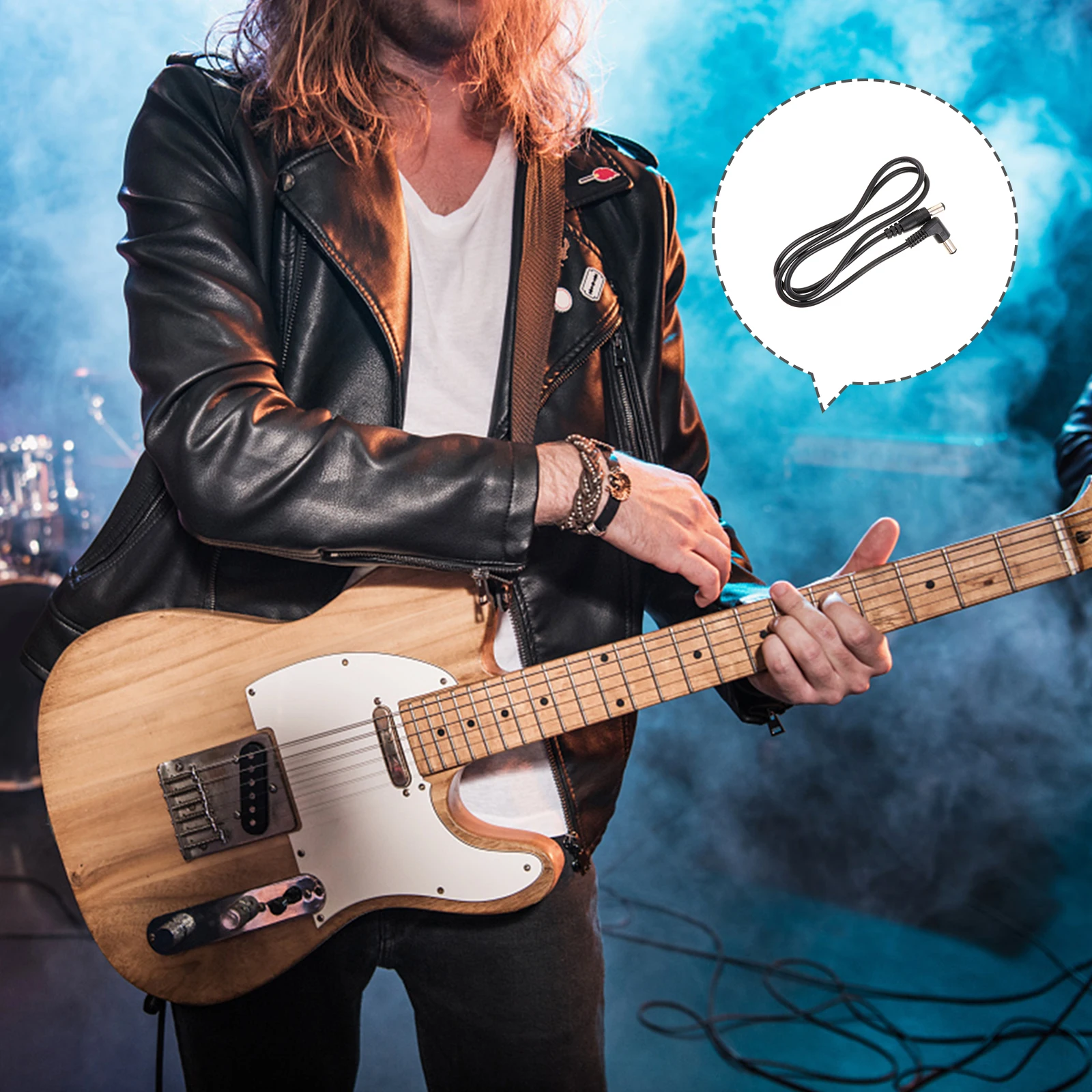 

12pcs Guitar Pedal Power Cable Dc 5.5Mm 2.1Mm Supply For Electric Professional Accessories Stage Performance Recording High