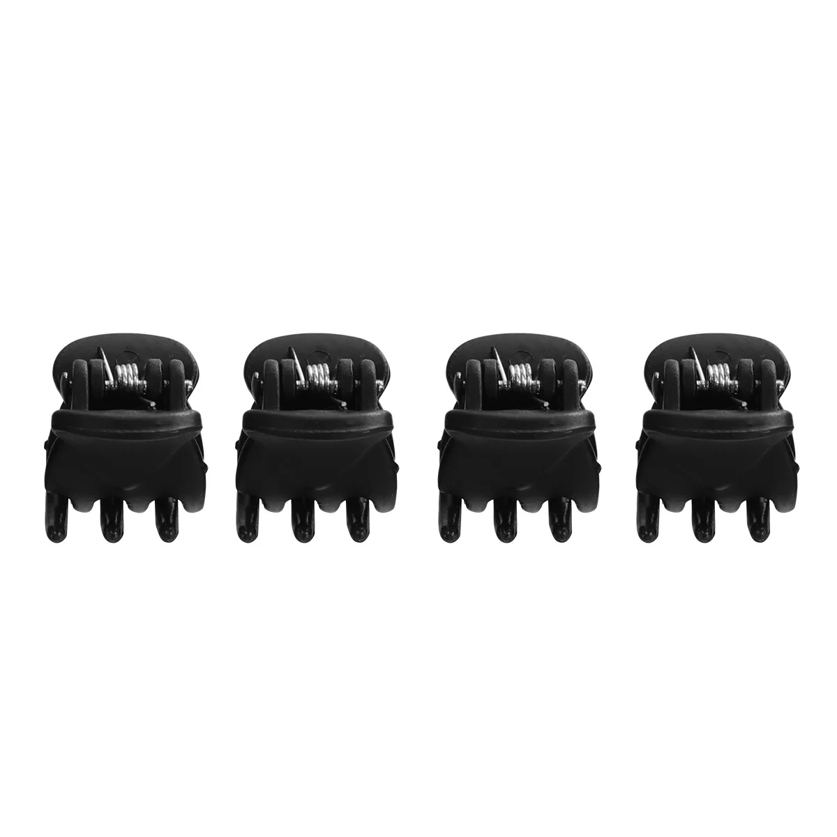 

60pcs Mini Hair Claw Small Durable Plastic Hairpins For Women Styling Tool Replacement Ornament Coffee Color