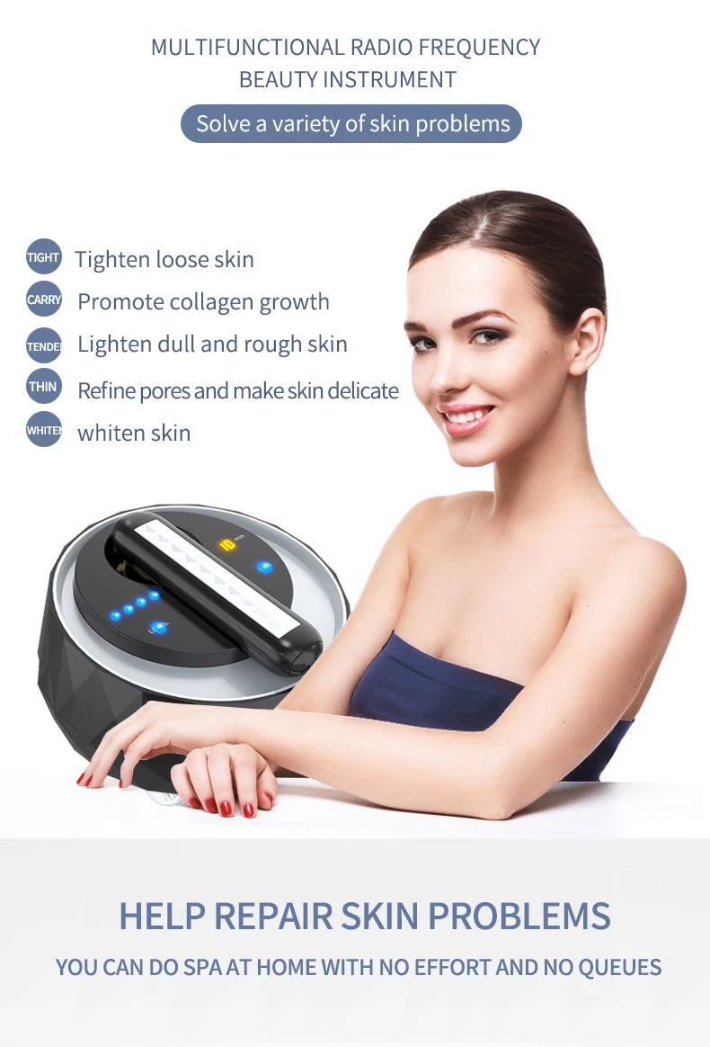 Radio Frequency Face Lifting Device and Body Skin Tightening Machine-Professional Home Skin Care Anti Aging Device Spa