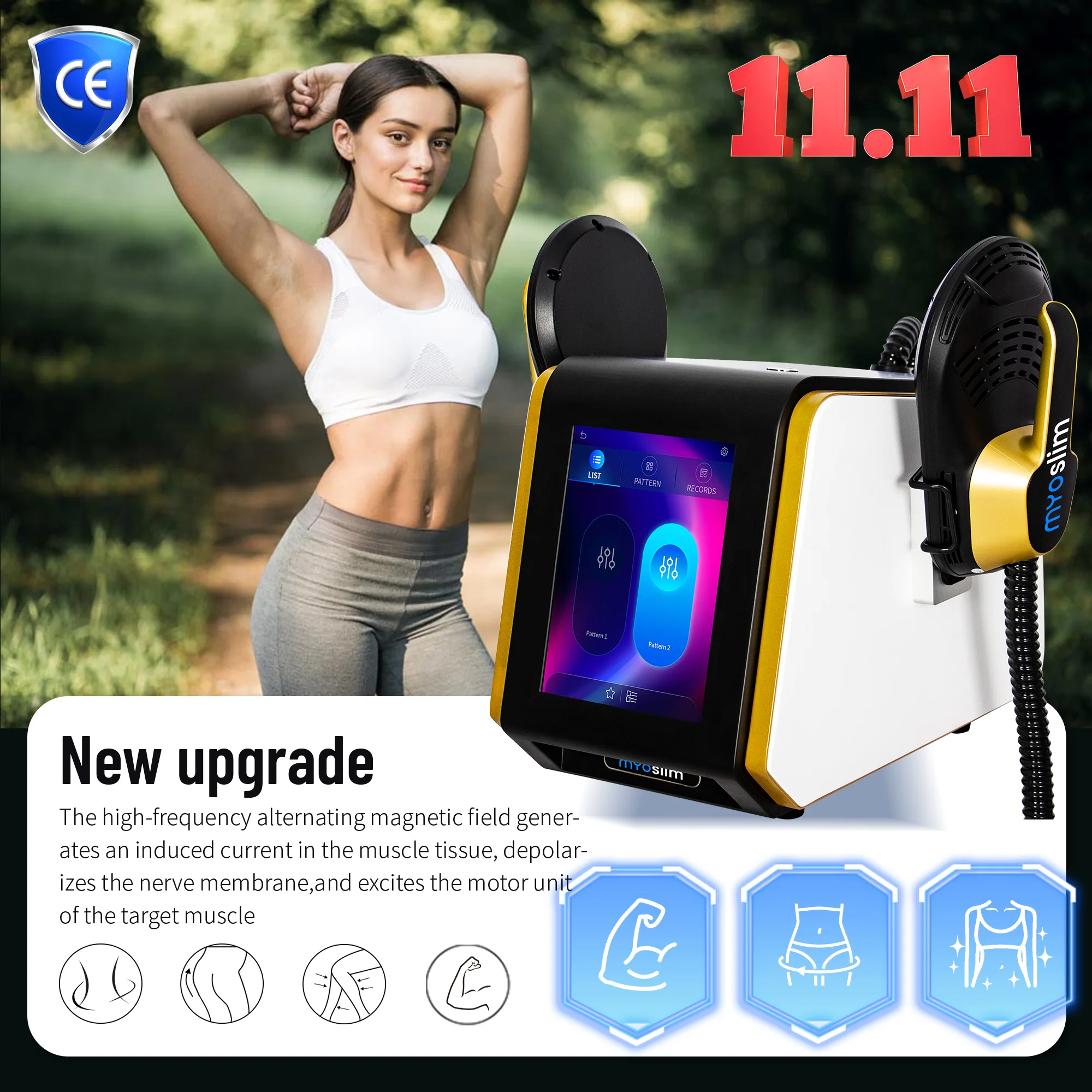 

Neo Rf Sculpting Machine Ems Body Sculpt Machines 15, устройство для формирования электромагнитных стимуляторов Tesla Hi-met