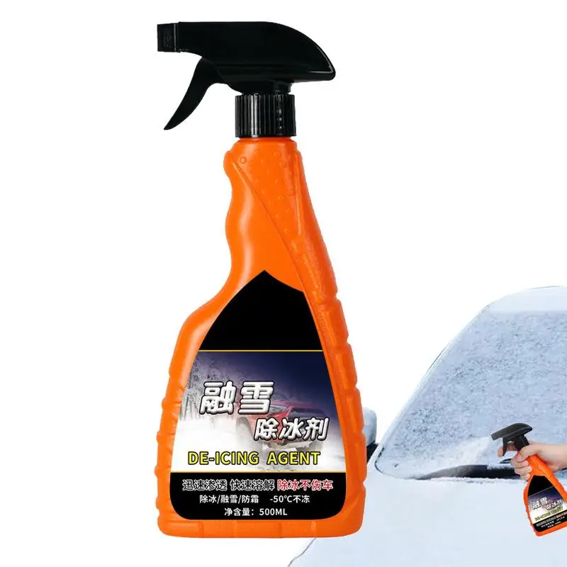 

Windshield Deicer Spray Car De-Icer Defrost Washer Fluid Snow Melting Defrost Spray De-icer Windshield Trigger Spray Car Glass