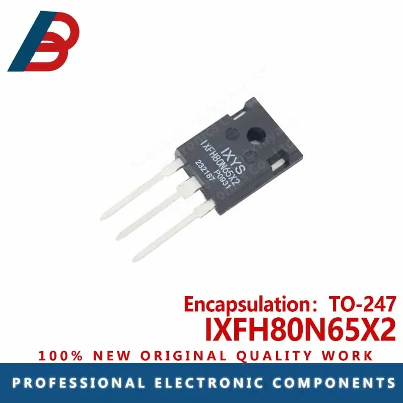 1pcs  IXFH80N65X2 package TO-247 in-line quick-recovery rectifier tube