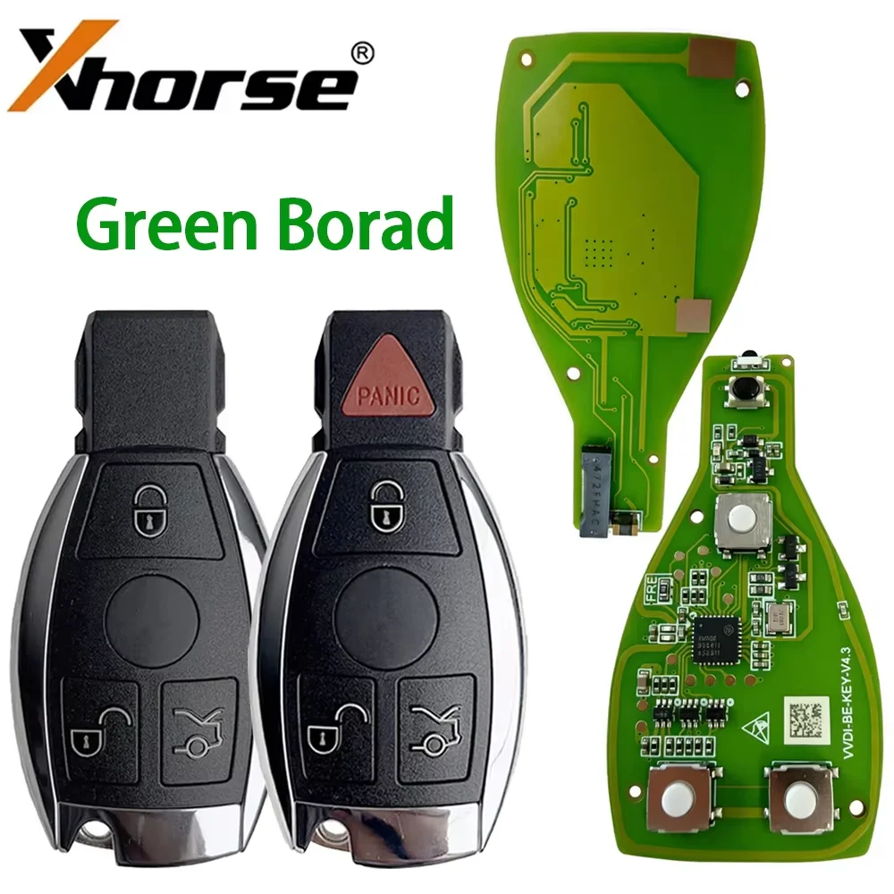 XNBZ01EN Xhorse VVDI BE Key V3.3 PCB 315MHz 433MHz Green Board For Mercedes Benz BGA NEC Smart Remote Key Chip Improved Version