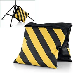 New Weight bag Yellow and Black Sandbags Heavy Duty Sand Bag Photography Background Backdrop Stand Photo Studio Boom Arm Tripod