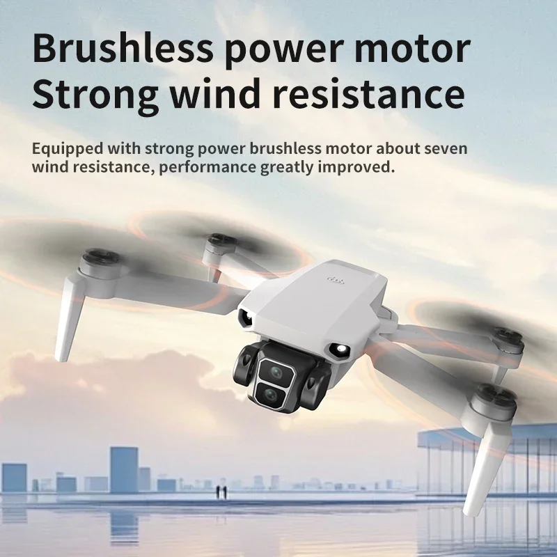 L106 PRO Drone Professional Brushless Motor Foldable Optical Flow Dron HD 8K Dual Camera Quadcopter Toys