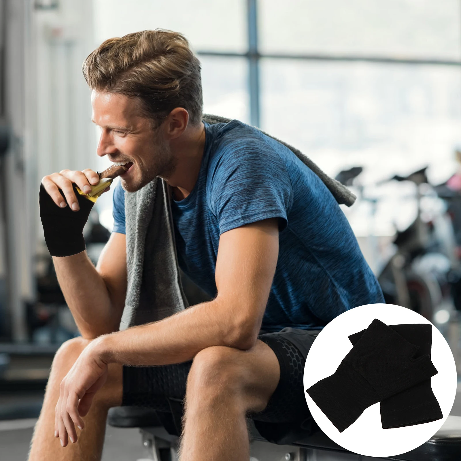 

1 пара наручных перчаток, компрессионные перчатки для лечения артрита, поддержка большого пальца, облегчение боли, растяжение сухожилий, тендинит, травма запястного туннеля