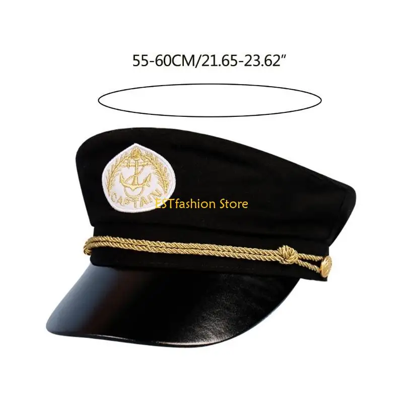 Y5GC 키즈 마린 유니폼 모자 유니섹스 PretendPlay 선원 모자 가족 모임 모자를 쓰고 있죠