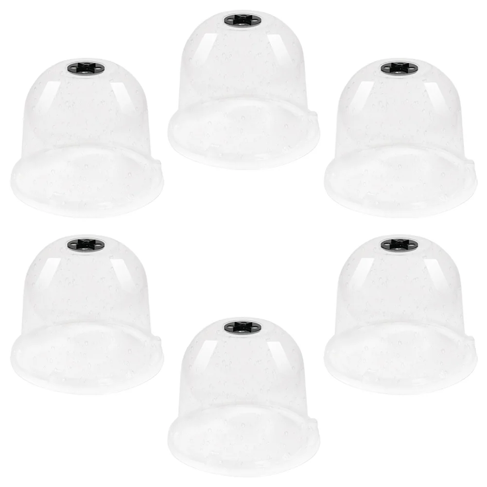 

6 Pcs Plant Nursery Cover Seedling Dome Flowerpot Plants Snail Protector Garden