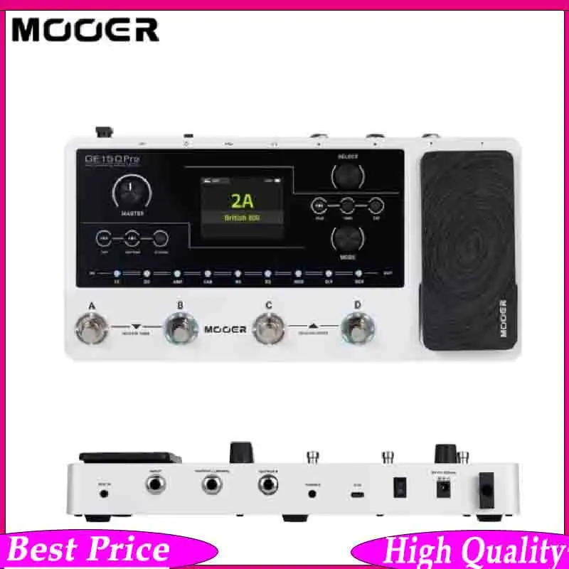 

Гитарный мультиэффект-процессор MOOER GE150 Pro – педаль с моделированием усилителей, 4 ножными переключателями, встроенным аккумулятором, IR-лодером и 117 эффектами