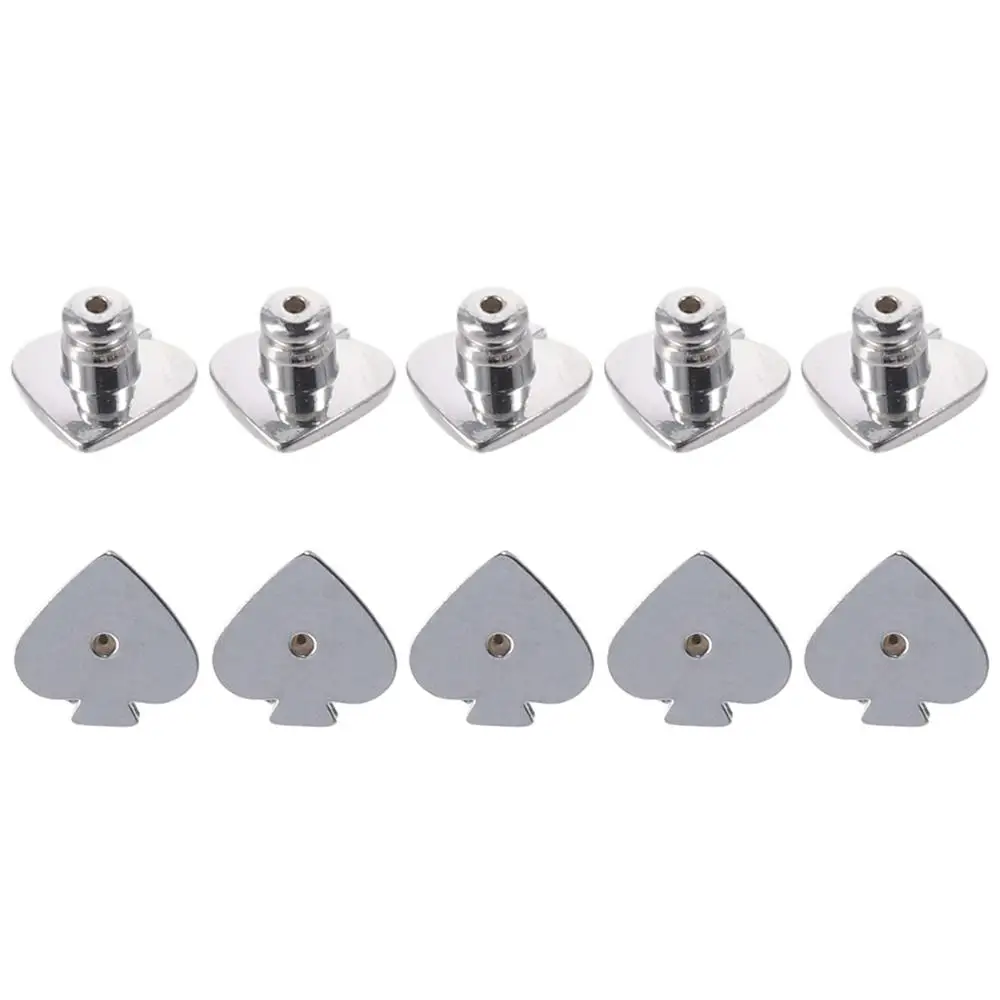 Copper Earring Backs Replacements Silicone Gold Bullet Locking Earring Backs Silver Heart Shape