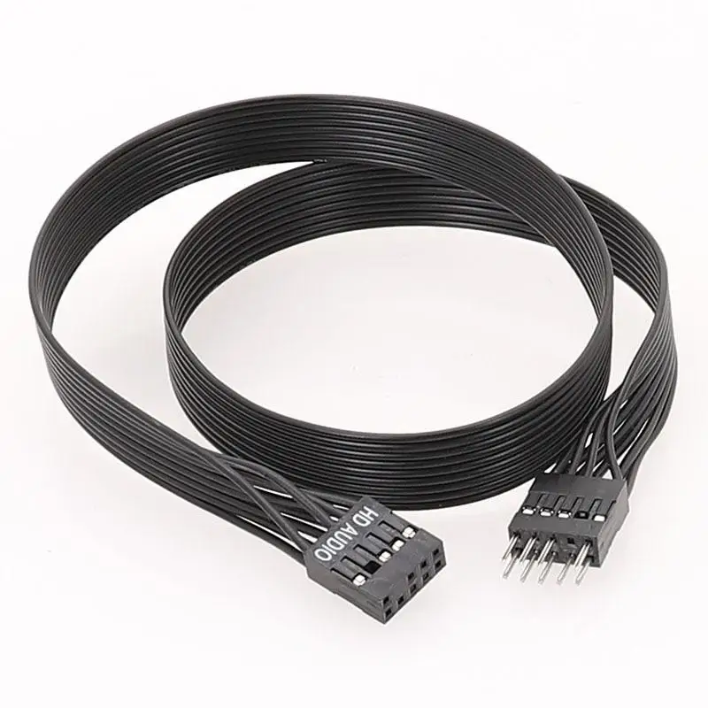DIY 9-Pin Male To Female Extension Cable 20cm/30cm Front USB 2.0 Computer Motherboard Accessory