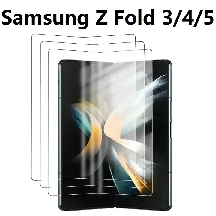 

2Pcs Full Cover Hydrogel Film For Samsung Galaxy Z Fold 3 Fold 4 Fold 5 Screen Protector